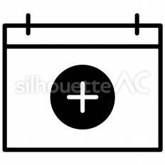 追加カレンダーのアイコン リッチメニュー,アイコン,lineのシルエット素材