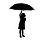 雨の日 子供 雨の日 子供 子供,こども,さす,カサ,傘,梅雨,雨,雨天,雨降り,降水のシルエット素材