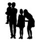 家族 家族 男性,父親,母親,女性,子供,大人,ファミリー,家族,親子,人のシルエット素材