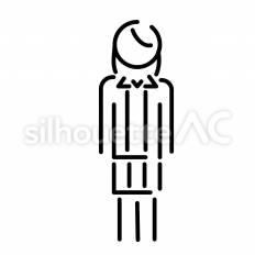 女子高生　全身 ピクトグラム,ピクトサイン,アイコンのシルエット素材