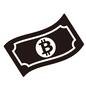 紙幣 紙幣 紙幣,お札,ビットコイン,仮想通貨,仮想,通貨,仮想マネー,電子マネー,ネットマネー,バーチャルのシルエット素材