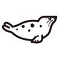あざらし あざらし あざらし,海豹,アザラシ,生き物,水族館,野生動物,動物,点々,横向き,側面のシルエット素材