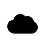 クラウド クラウド クラウド,雲,天気,雨雲,雷雲,ストレージ,オンライン,コンピュータ,ネットワークのシルエット素材