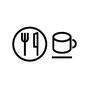 食事 食事 食事,軽食,ラウンジ,機内食,飲食,フォーク,ナイフ,コーヒーカップ,飲み物,空港のシルエット素材