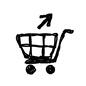 カート カート,ショッピングカート,買い物,キャンセル,取り出す,ネットショップ,矢印,スーパー,スーパーマーケット,オンラインショッピングのシルエット素材