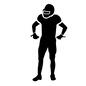 アメフト アメフト アメフト,アメリカンフットボール,アメフット,人物,人,1人,選手,アメフト選手,ヘルメット,装具のシルエット素材