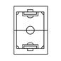 サッカーコート サッカーコート サッカーコート,サッカーグランド,縦,一面,球技,スポーツ,サッカー,上から,ピッチ,サッカー場のシルエット素材