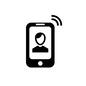 着信 着信 着信,バイブ,スマホ,スマートフォン,携帯,モバイル,電話,携帯電話,タブレット,端末のシルエット素材