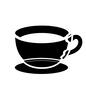 カップ&ソーサー カップ&ソーサー カップ&ソーサー,コーヒーカップ,ティーカップ,コップ,器,食器,来客用,おもてなし,コーヒータイム,ディスプレイのシルエット素材
