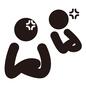 恋人 恋人 カップル,夫婦,喧嘩,怒りマーク,怒る,腕組み,腕を組む,ピクトグラム,人物,人のシルエット素材