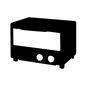 トースター トースター,レンジ,オーブン,オーブントースター,オーブンレンジ,キッチン家電,家電,キッチン用品,台所用品のシルエット素材