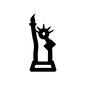 自由の女神 自由の女神 観光,旅行,トラベル,観光名所,観光地,名所,ツアー,海外,外国,国外のシルエット素材