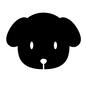 いぬ いぬ 動物,表情,顔,影,犬,戌,イヌ,いぬ,子犬,こいぬのシルエット素材