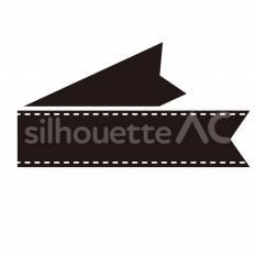 斜め折り返しのステッチリボン