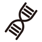 DNA DNA dna,遺伝子,情報,2本,鎖,らせん,ポリマー,生物,ウイルス,発生のシルエット素材