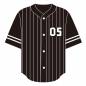 野球のユニフォーム 野球のユニフォーム ユニフォーム,野球,服,ファッション,数字,胸番号,ストライプ,半袖,スポーツ,選手のシルエット素材