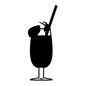 カクテル カクテル カクテル,グラス,フルーツ,ストロー,アルコール,飲物,お酒のシルエット素材