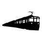 電車 電車 乗り物,停車,各駅,走行,鉄道,鉄道車両,急行,特急,電車,列車のシルエット素材