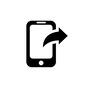 スマートフォン スマートフォン 送信,送る,スマホ,スマートフォン,携帯,モバイル,電話,携帯電話,タブレット,端末のシルエット素材