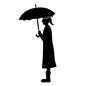 傘をさす女性 傘をさす女性 女性,傘,傘をさす,カサ,雨傘,レイングッズ,雨,雨の日,悪天候,雨降りのシルエット素材