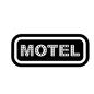 MOTEL MOTEL MOTEL,掲示板,電光掲示板,電光,看板,案内板,案内,英語,単語,アルファベットのシルエット素材
