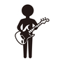 ギタリスト ギタリスト ギター,ギタリスト,楽器,演奏,バンド,ロック,コンサート,ライブ,フェス,人物のシルエット素材