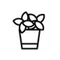 鉢植え 鉢植え 鉢植え,観葉植物,植物,グリーン,オフィス用品,オフィス,備品,ミニ植物,ミニ観葉植物,花のシルエット素材