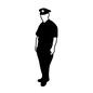 警察官 警察官 人物,人,全身,立ち姿,警察官,police,policeman,警官,警察,ポリスのシルエット素材