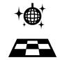 会場 会場 ダンスホール,ダンスフロア,会場,パーティー会場,ミラーボール,ダンスパーティー,ディスコクラブ,ディスコ,クラブ,パーティーのシルエット素材