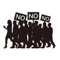 デモ デモ デモ,デモ活動,デモ行進,集団,反対運動,no,社会運動,抗議行動,政治運動,人物のシルエット素材