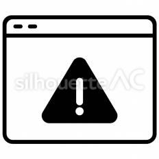 注意表示のアイコン リッチメニュー,アイコン,lineのシルエット素材