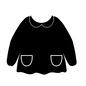 スモック スモック,服,園服,襟付き,ポケット,丸襟,制服,通園グッズ,登園グッズ,入園グッズのシルエット素材