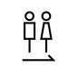トイレマーク トイレマーク トイレ,便所,お手洗い,指示,場所,目印,印,矢印,男女のシルエット素材