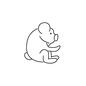 コアラ コアラ,こあら,野生動物,手書き風,ラフ,生き物,動物,アニマルのシルエット素材
