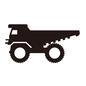 ダンプカー ダンプカー ダンプカー,トラック,自動車,工事車両,車両,大型車,車,横向き,乗り物,乗るのシルエット素材