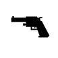 銃 銃,警察官,警察,ポリス,警官,刑事,拳銃,ピストル,武器,アイテムのシルエット素材