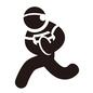 ラグビー ラグビー ラグビー部,ラグビー,ラグビーボール,走る,全身,横向き,選手,学生,人物,人のシルエット素材