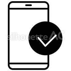 認証完了のアイコン リッチメニュー,アイコン,lineのシルエット素材