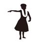 女性 フラダンス,レイ,ハワイアン,スリム,女性,女の人,細身,痩せた人,細身の女性,正面のシルエット素材