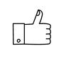 サムズアップ サムズアップ サムズアップ,親指,ジェスチャー,GOOD,グッド,OK,いいね,親指を立てる,了解,ラフのシルエット素材