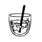 飲みもの 飲みもの 飲みもの,飲物,ストロー,星,2個,冷たい飲物,線,簡単,手書き,グラスのシルエット素材