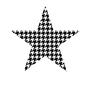 星 星,スター,五芒星,五角星,ペンタグラム,マーク,千鳥格子,ハウンドトゥースのシルエット素材