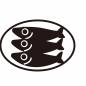 3匹の鰯 鰯,皿,柊鰯,魚,節分,3匹,2月,2月3日,2月2日,立春のシルエット素材