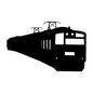 電車 電車 乗り物,停車,走行,列車,車両,急行,鉄道,特急,先頭車両,電車のシルエット素材