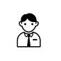サラリーマン サラリーマン 上半身,人,人物,男,男性,サラリーマン,会社員,ワイシャツ,ネクタイ,公務員のシルエット素材