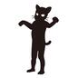 猫の仮装をする人 仮装,コスプレ,ハロウィン,人,人物,ネコ,被り物,着ぐるみ,しっぽ,ポーズのシルエット素材