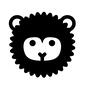ライオン ライオン ライオン,らいおん,たてがみ,フサフサ,もこもこ,かわいい,癒し,デフォルメ,アップ,顔のシルエット素材