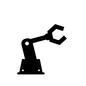 ロボットアーム ロボットアーム ロボットアーム,アーム,クレーン,挟む,ロボット,道具,機械,作業,マシーン,マシンのシルエット素材