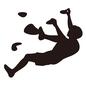 エクストリームスポーツ エクストリームスポーツ ボルダリング,壁,傾斜,急,クライミング,人,人物,のぼる,ホールド,つかまるのシルエット素材