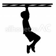 うんてい うんてい,掴む,ぶら下がるのシルエット素材